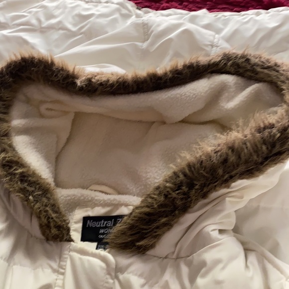 Cream Parka puffer coat - Picture 13 of 14